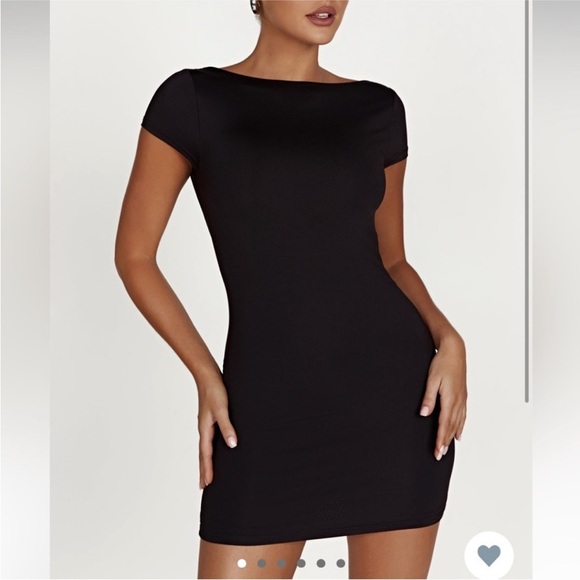 Meshki Reyna Recycled Nylon Backless Mini Dress Black XL - Picture 4 of 10